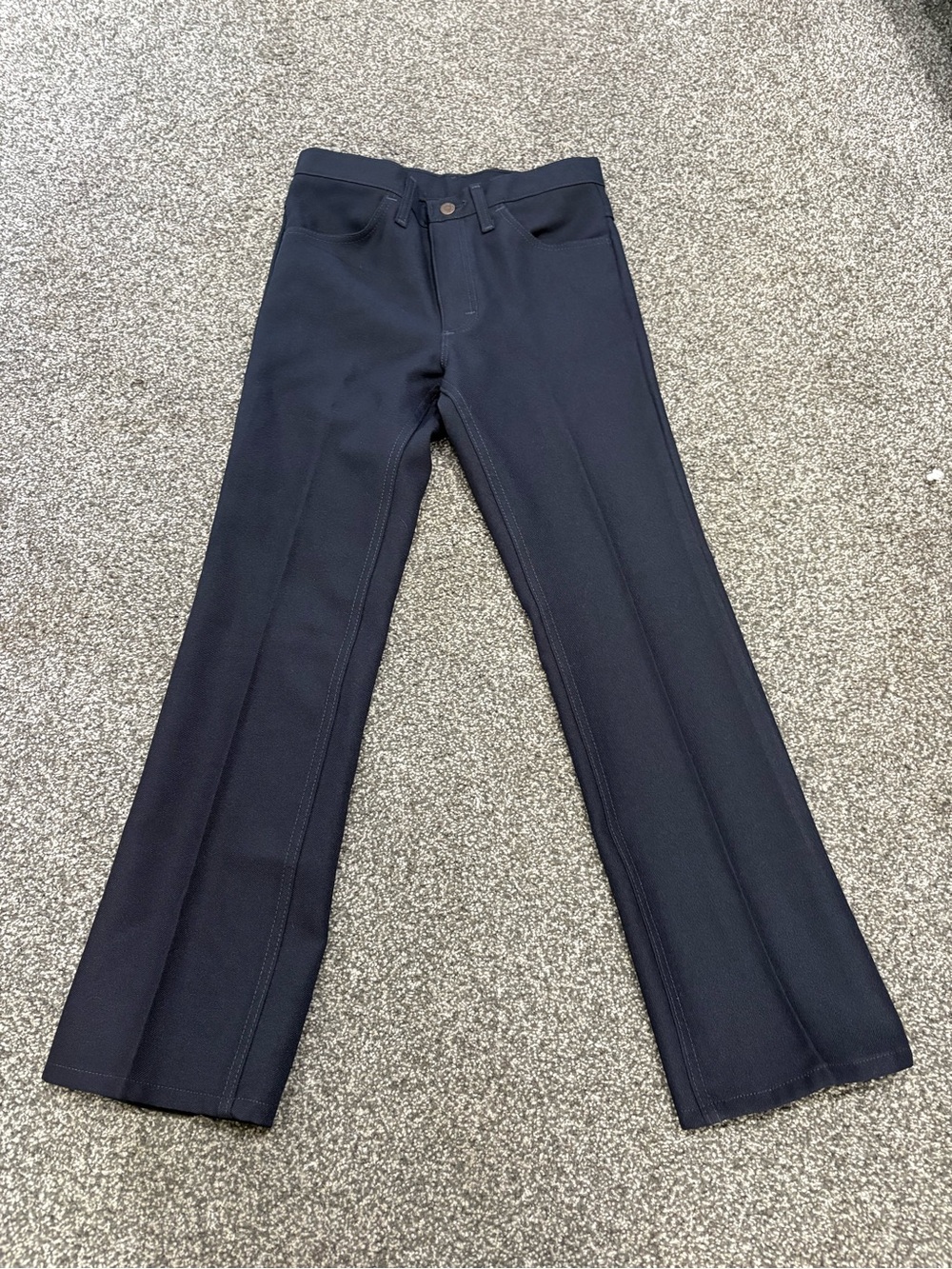 Classic Navy Straight-Leg Pants